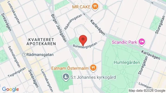 Apartments for rent i Östermalm - kort over placeringen