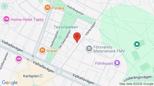 Apartments for rent i Gärdet/Djurgården - kort over placeringen