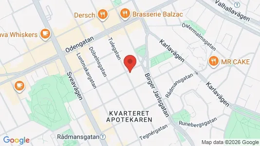 Apartments for rent i Vasastan - kort over placeringen