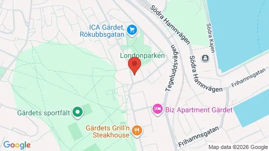 Apartments for rent i Gärdet/Djurgården - kort over placeringen