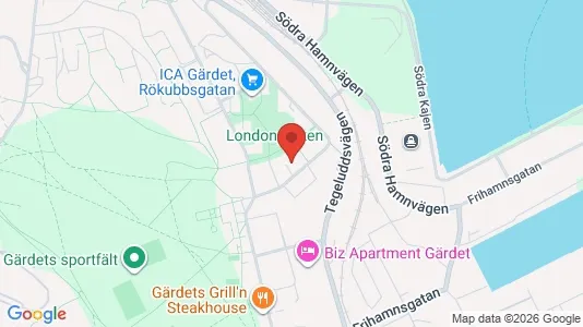 Apartments for rent i Gärdet/Djurgården - kort over placeringen