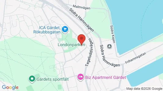 Apartments for rent i Gärdet/Djurgården - kort over placeringen