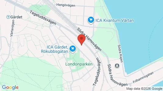 Rooms for rent i Gärdet/Djurgården - kort over placeringen