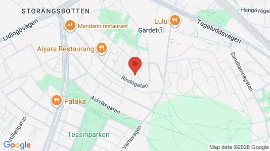 Apartments for rent i Gärdet/Djurgården - kort over placeringen