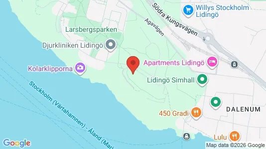 Apartments for rent i Lidingö - kort over placeringen