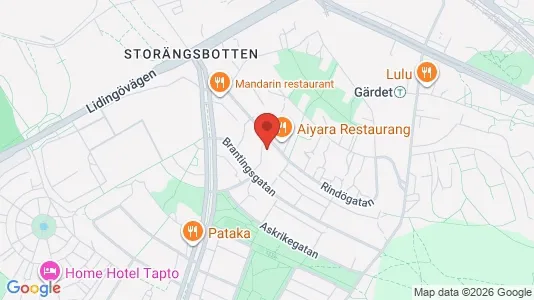 Apartments for rent i Gärdet/Djurgården - kort over placeringen