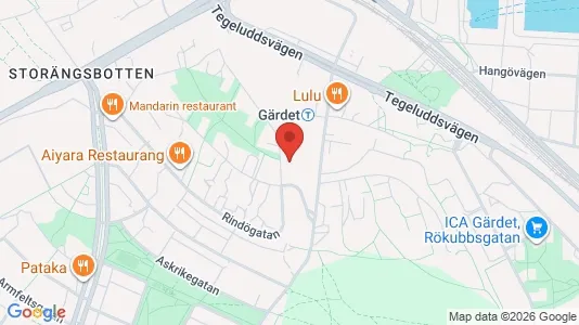 Apartments for rent i Gärdet/Djurgården - kort over placeringen
