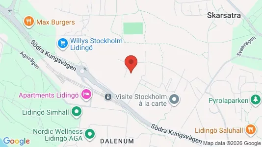 Apartments for rent i Lidingö - kort over placeringen