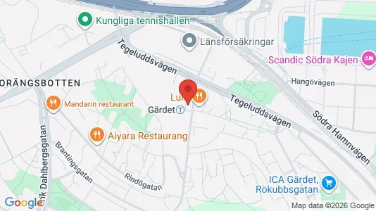 Apartments for rent i Gärdet/Djurgården - kort over placeringen