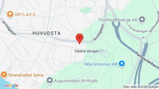 Apartments for rent i Solna - kort over placeringen