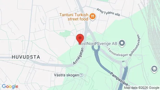 Rooms for rent i Solna - kort over placeringen