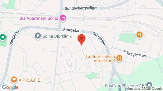 Apartments for rent i Solna - kort over placeringen