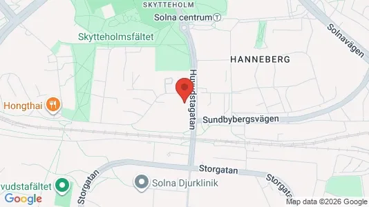 Apartments for rent i Solna - kort over placeringen