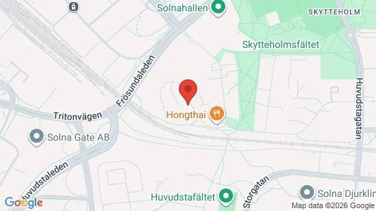 Apartments for rent i Solna - kort over placeringen
