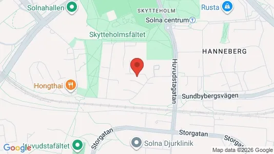 Apartments for rent i Solna - kort over placeringen