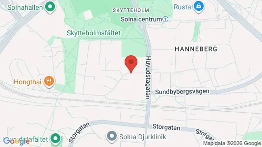Apartments for rent i Solna - kort over placeringen