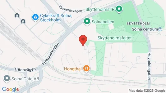 Apartments for rent i Solna - kort over placeringen