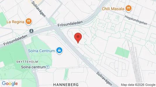 Apartments for rent i Solna - kort over placeringen