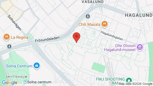 Apartments for rent i Solna - kort over placeringen