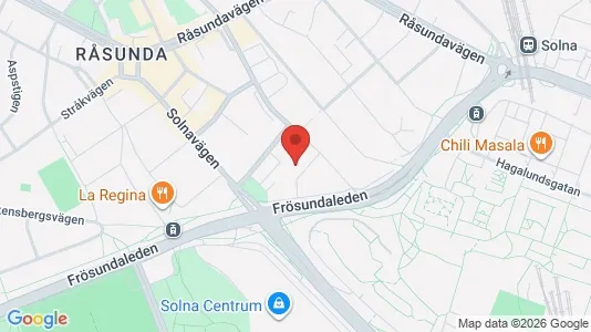 Apartments for rent i Solna - kort over placeringen