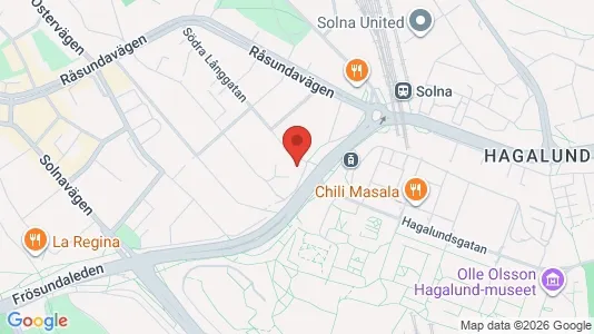 Apartments for rent i Solna - kort over placeringen
