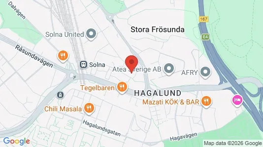 Apartments for rent i Solna - kort over placeringen