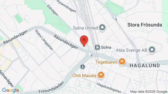 Apartments for rent i Solna - kort over placeringen