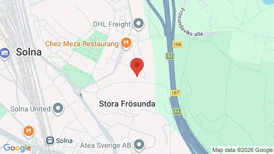 Apartments for rent i Solna - kort over placeringen