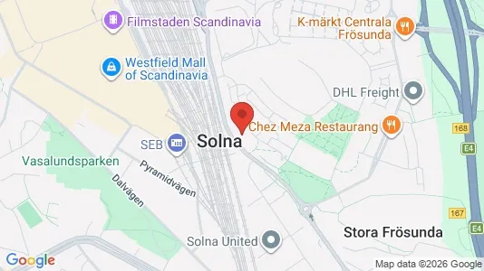 Apartments for rent i Solna - kort over placeringen