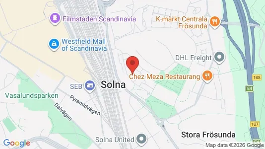 Apartments for rent i Solna - kort over placeringen