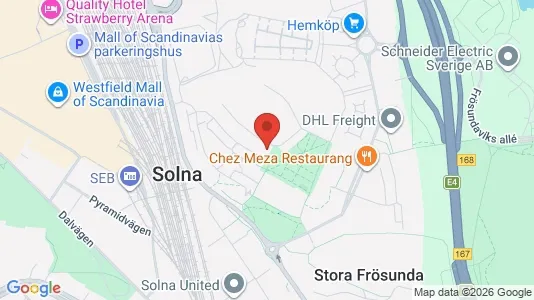 Apartments for rent i Solna - kort over placeringen
