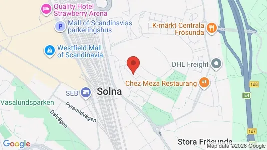 Apartments for rent i Solna - kort over placeringen
