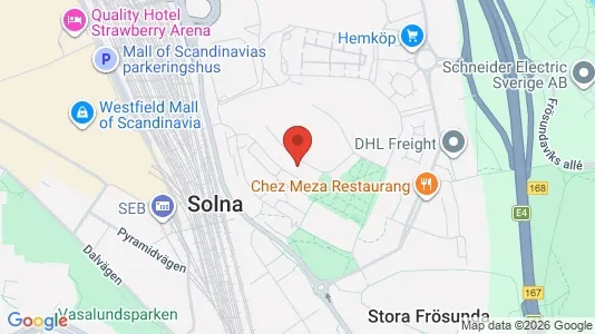 Apartments for rent i Solna - kort over placeringen