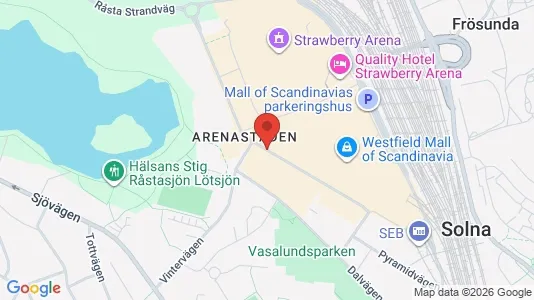 Apartments for rent i Solna - kort over placeringen