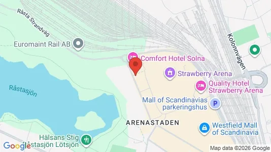 Apartments for rent i Solna - kort over placeringen