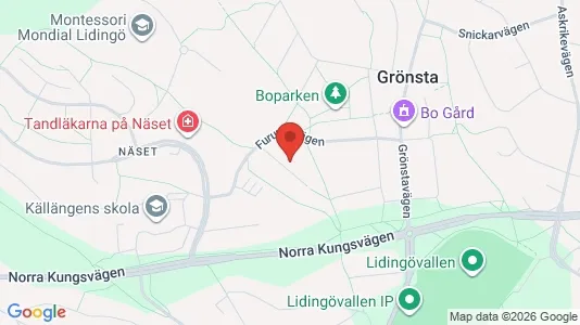 Apartments for rent i Lidingö - kort over placeringen