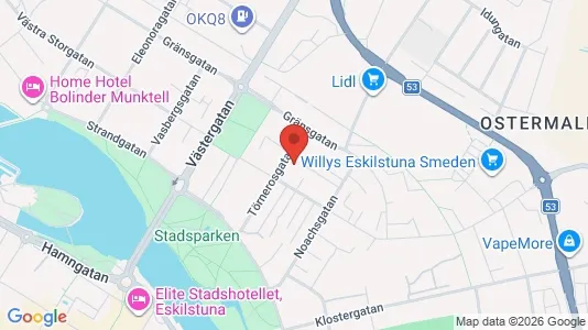 Apartments for rent i Eskilstuna - kort over placeringen