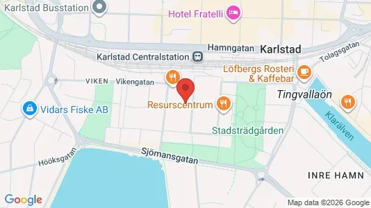 Apartments for rent i Karlstad - kort over placeringen