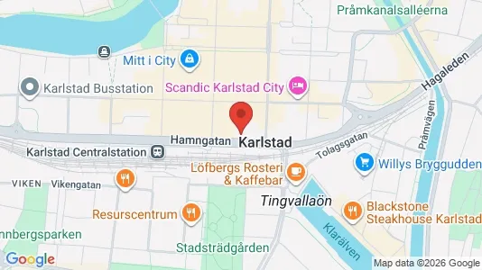 Apartments for rent i Karlstad - kort over placeringen