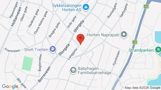 Apartments for rent i Horten - kort over placeringen