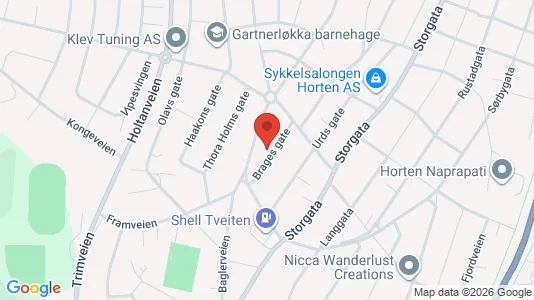 Rooms for rent i Horten - kort over placeringen