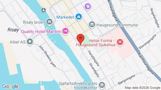 Apartments for rent i Haugesund - kort over placeringen