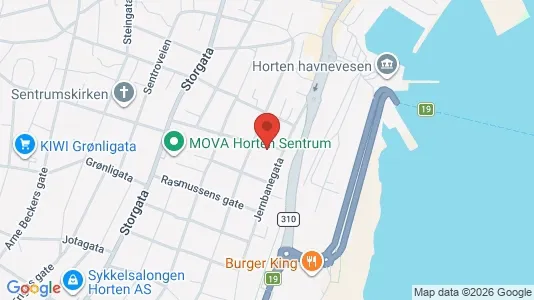 Apartments for rent i Horten - kort over placeringen