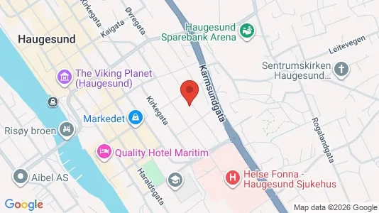 Apartments for rent i Haugesund - kort over placeringen