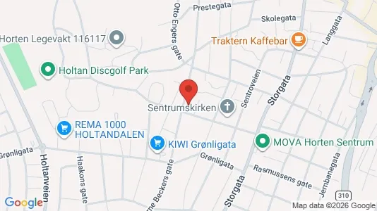 Apartments for rent i Horten - kort over placeringen