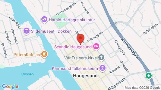 Apartments for rent i Haugesund - kort over placeringen