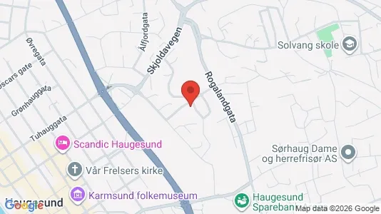 Apartments for rent i Haugesund - kort over placeringen
