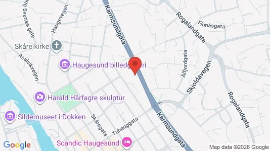 Apartments for rent i Haugesund - kort over placeringen
