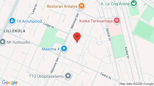 Apartments for rent i Tallinn Kristiine - kort over placeringen