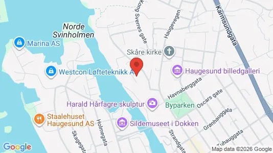 Rooms for rent i Haugesund - kort over placeringen